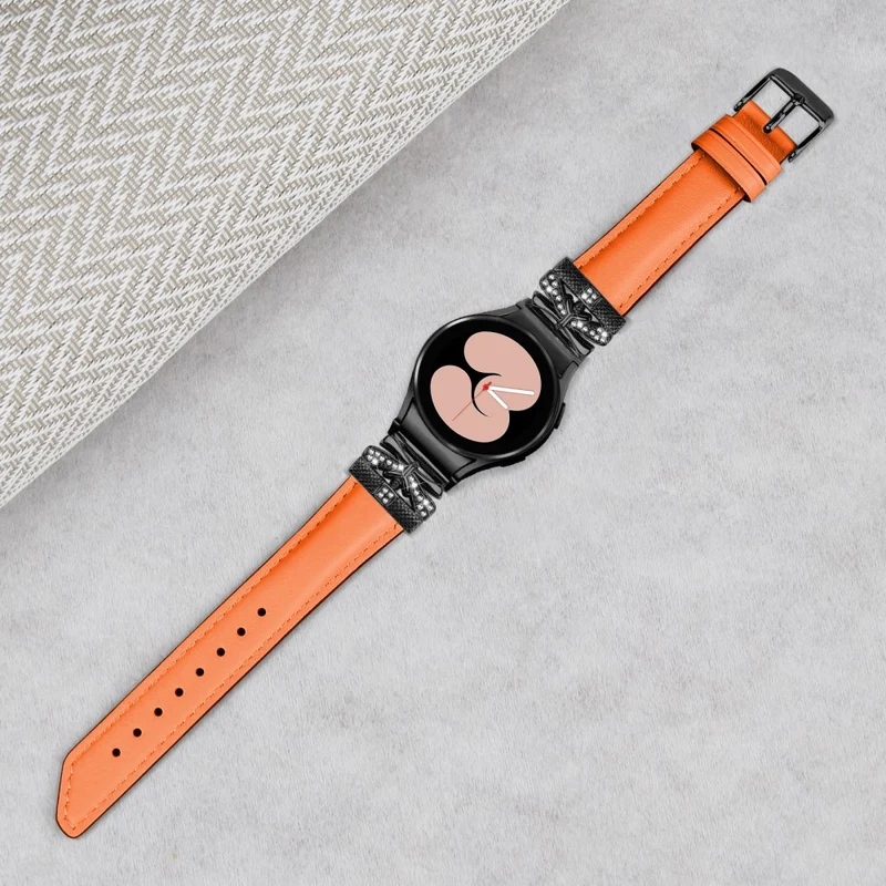 Black Buckle Strap Samsung Galaxy Watch Universal 20mm Watch Band with Connector