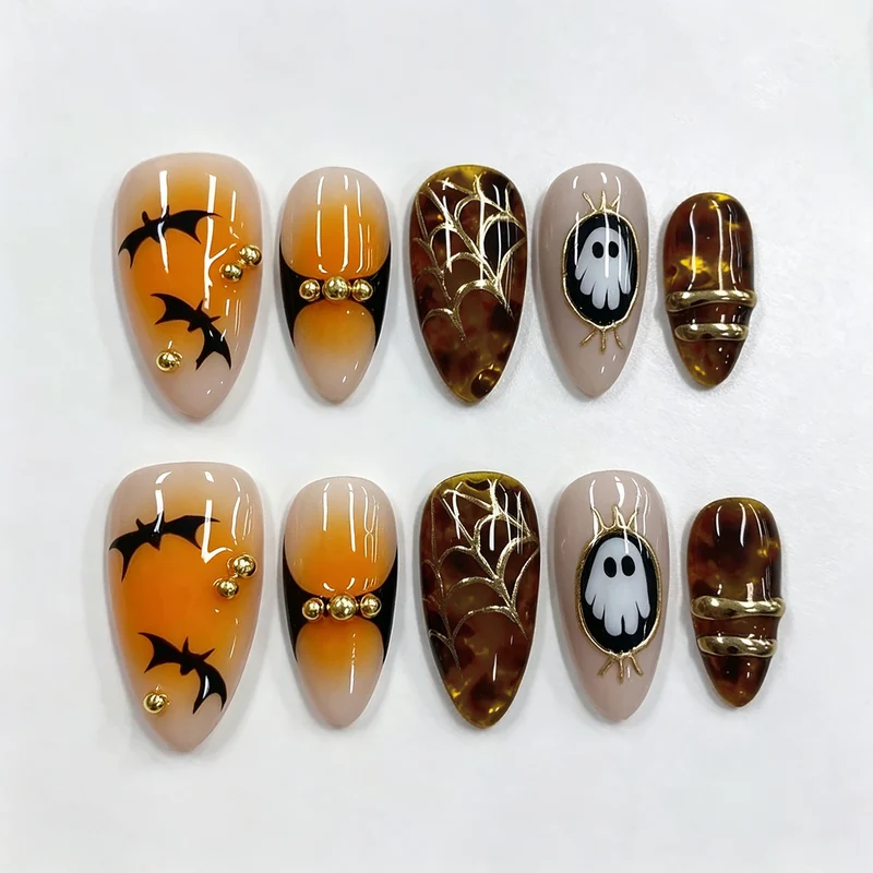 Halloween-Themen Press-On Nagelkunst Set 1790738812