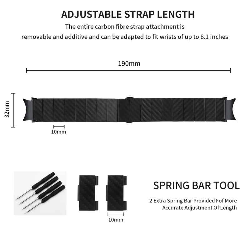 Samsung Galaxy Watch Universal 20mm Replacement Strap Stainless Steel Silver Watch Band