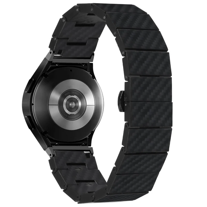Watch Band Samsung Galaxy Universal 20mm Carbon Fiber Texture Strap with Connector