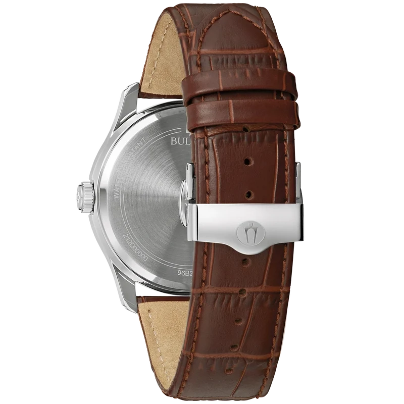 Bulova Wilton 96B389 Herrenuhr • Quarzwerk • Lederarmband