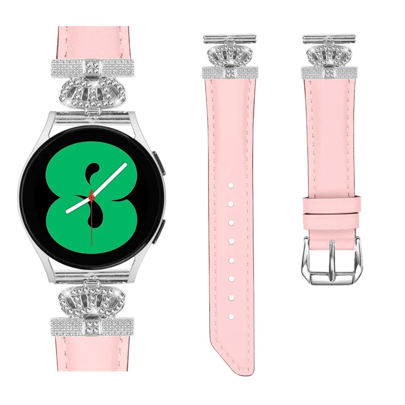 Crown Connector Watch Band Huami Amazfit Cheetah Pro 20mm Replacement Strap with Silver Buckle