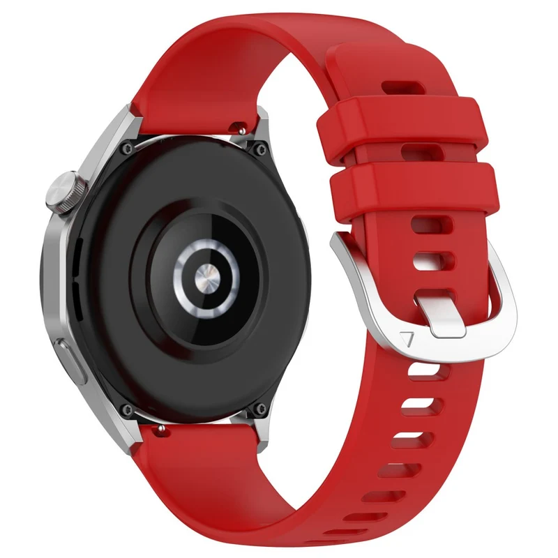 Huawei Watch GT 4 41mm / Garmin Venu 3S 18mm Watch Strap Liquid Silicone Wrist Band with Steel Buckle