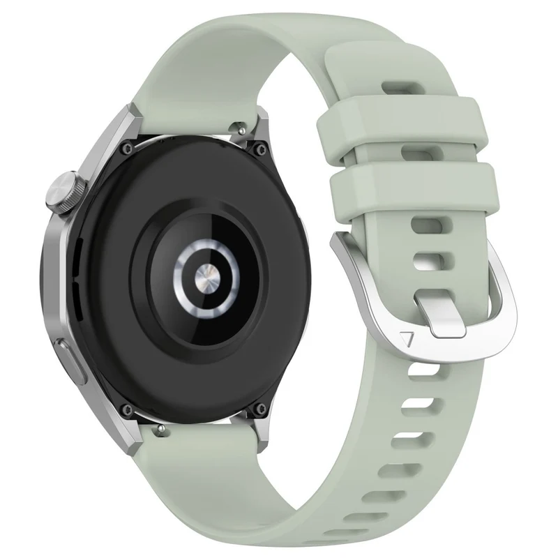 Huawei Watch GT 4 41mm / Garmin Venu 3S 18mm Watch Strap Liquid Silicone Wrist Band with Steel Buckle