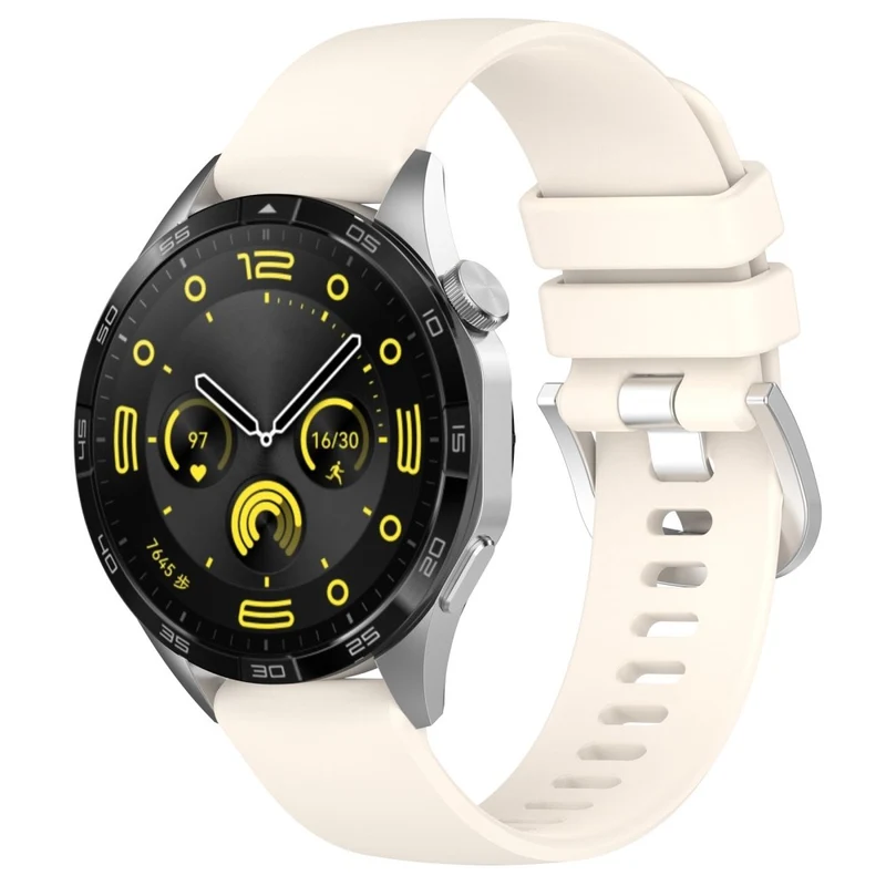 Huawei Watch GT 4 41mm / Garmin Venu 3S 18mm Watch Strap Liquid Silicone Wrist Band with Steel Buckle