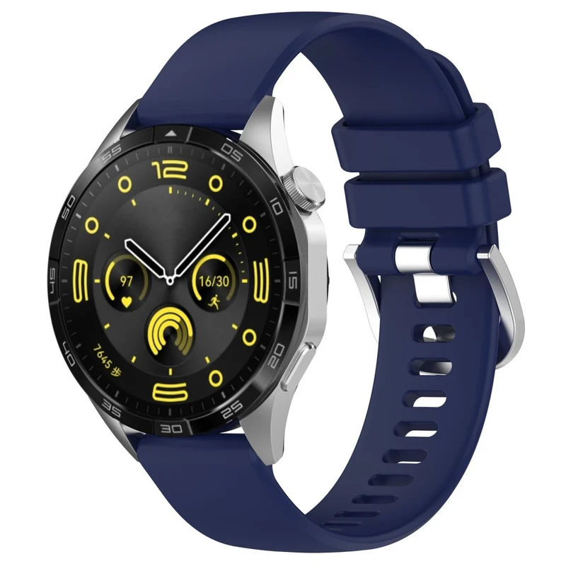 Huawei Watch GT 4 41mm / Garmin Venu 3S 18mm Watch Strap Liquid Silicone Wrist Band with Steel Buckle