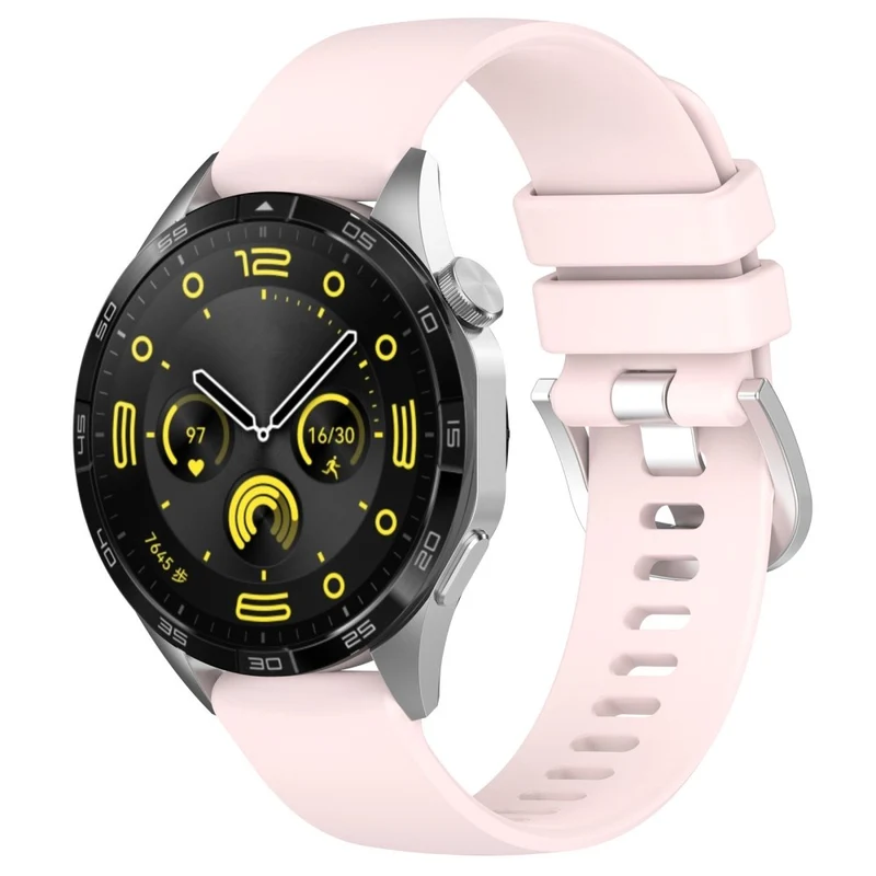 Huawei Watch GT 4 41mm / Garmin Venu 3S 18mm Watch Strap Liquid Silicone Wrist Band with Steel Buckle