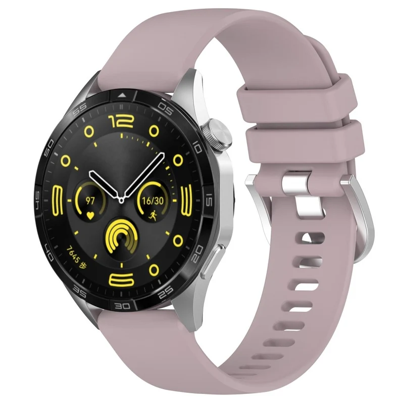 Huawei Watch GT 4 41mm / Garmin Venu 3S 18mm Watch Strap Liquid Silicone Wrist Band with Steel Buckle