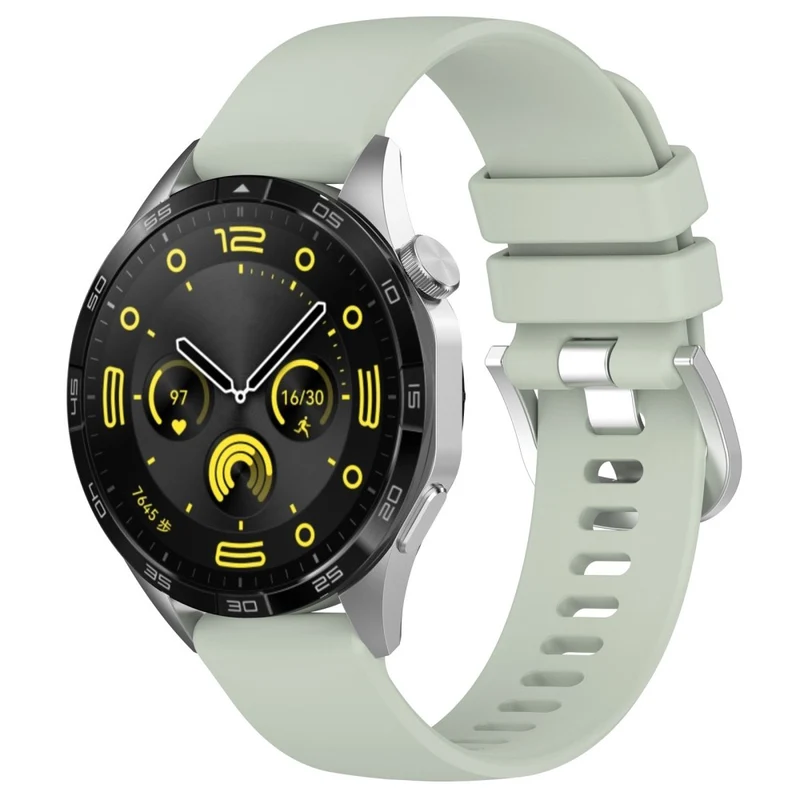 Huawei Watch GT 4 41mm / Garmin Venu 3S 18mm Watch Strap Liquid Silicone Wrist Band with Steel Buckle