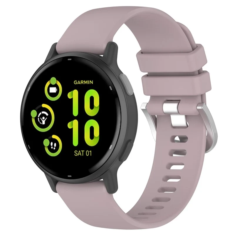 Garmin vivoactive 5 / GarminActive 5 Watch Band 20mm Silicone Strap with Steel Buckle