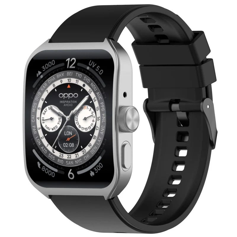Oppo Watch 4 Pro Silicone Watch Band 22mm Adjustable Strap