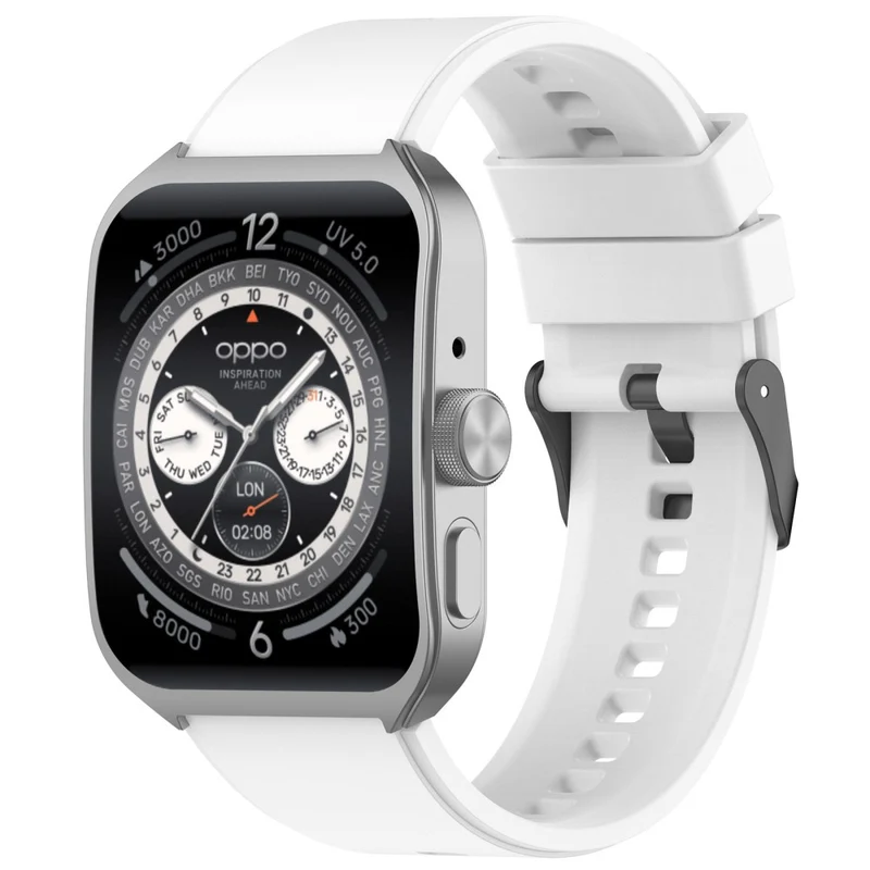 Oppo Watch 4 Pro Silicone Watch Band 22mm Adjustable Strap