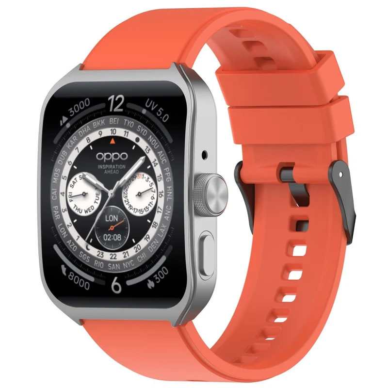 Oppo Watch 4 Pro Silicone Watch Band 22mm Adjustable Strap