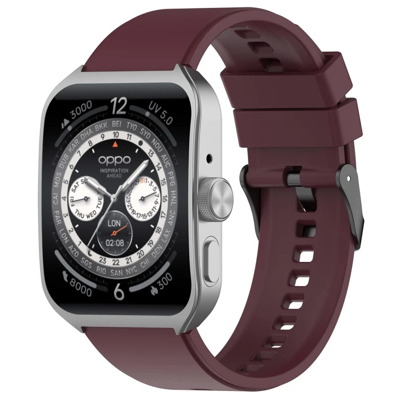 Oppo Watch 4 Pro Silicone Watch Band 22mm Adjustable Strap
