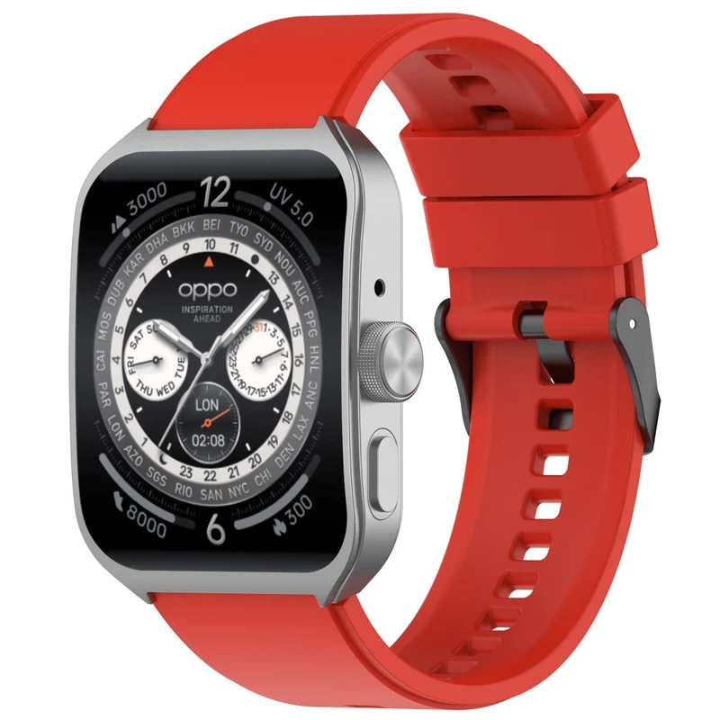 Oppo Watch 4 Pro Silicone Watch Band 22mm Adjustable Strap