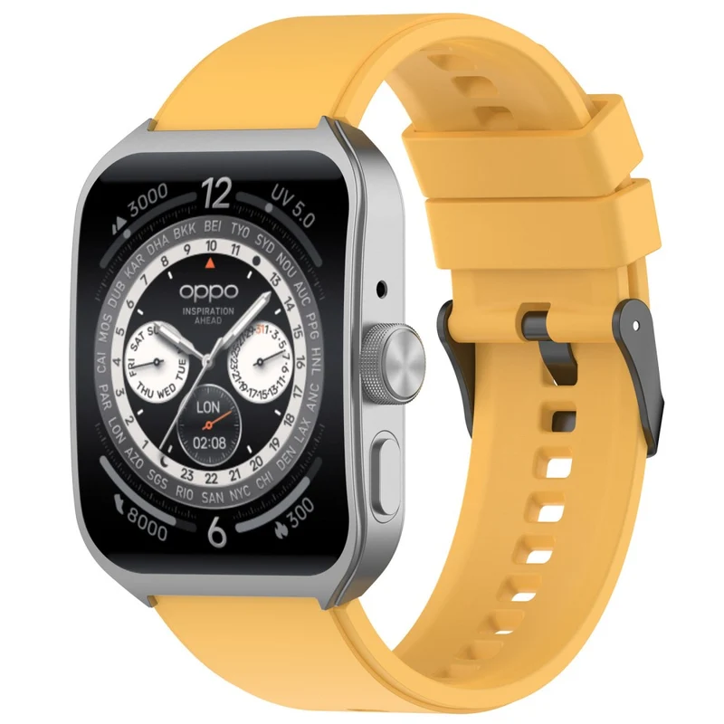 Oppo Watch 4 Pro Silicone Watch Band 22mm Adjustable Strap