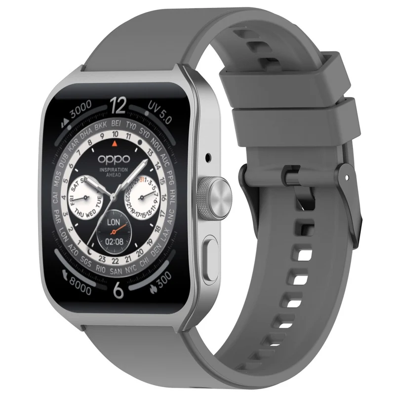 Oppo Watch 4 Pro Silicone Watch Band 22mm Adjustable Strap