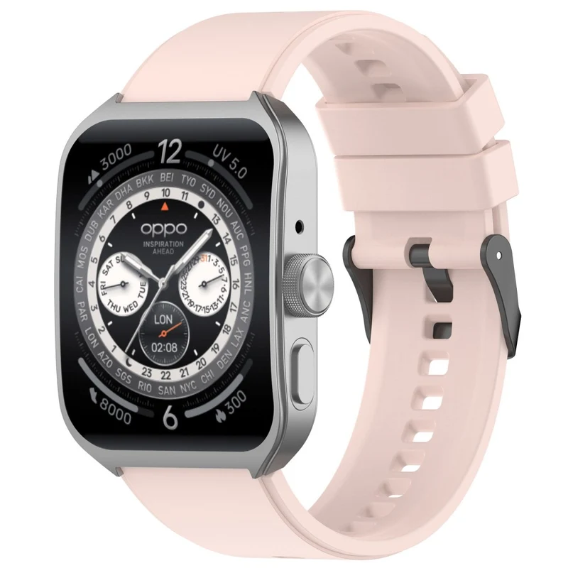 Oppo Watch 4 Pro Silicone Watch Band 22mm Adjustable Strap