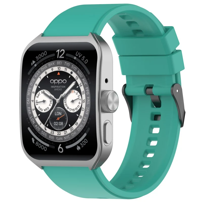 Oppo Watch 4 Pro Silicone Watch Band 22mm Adjustable Strap