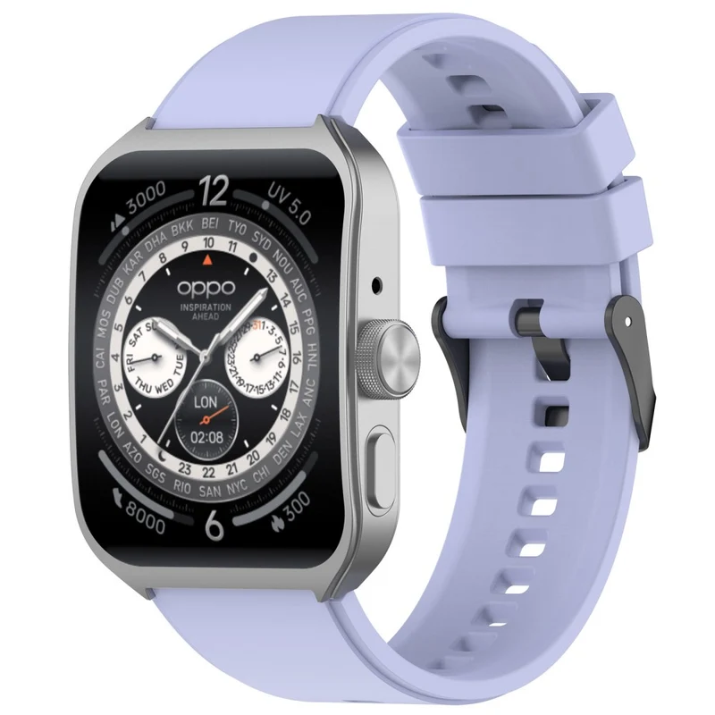 Oppo Watch 4 Pro Silicone Watch Band 22mm Adjustable Strap