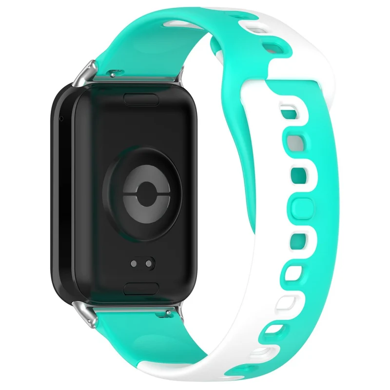 Xiaomi Smart Band 8 Pro / Redmi Watch 4 Silicone Watch Strap Double Color Replacement Watch Band - Black+White