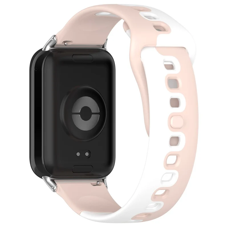 Xiaomi Smart Band 8 Pro / Redmi Watch 4 Silicone Watch Strap Double Color Replacement Watch Band - Black+White