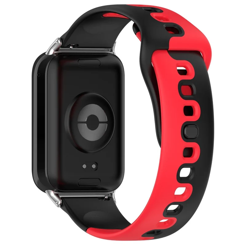 Xiaomi Smart Band 8 Pro / Redmi Watch 4 Silicone Watch Strap Double Color Replacement Watch Band - Black+White