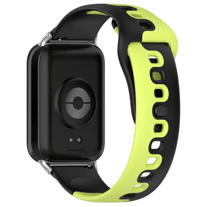 Xiaomi Smart Band 8 Pro / Redmi Watch 4 Silicone Watch Strap Double Color Replacement Watch Band - Black+White