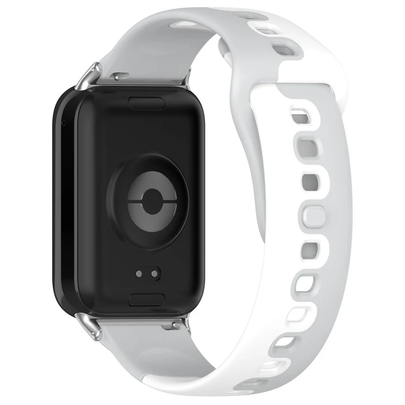 Xiaomi Smart Band 8 Pro / Redmi Watch 4 Silicone Watch Strap Double Color Replacement Watch Band - Black+White