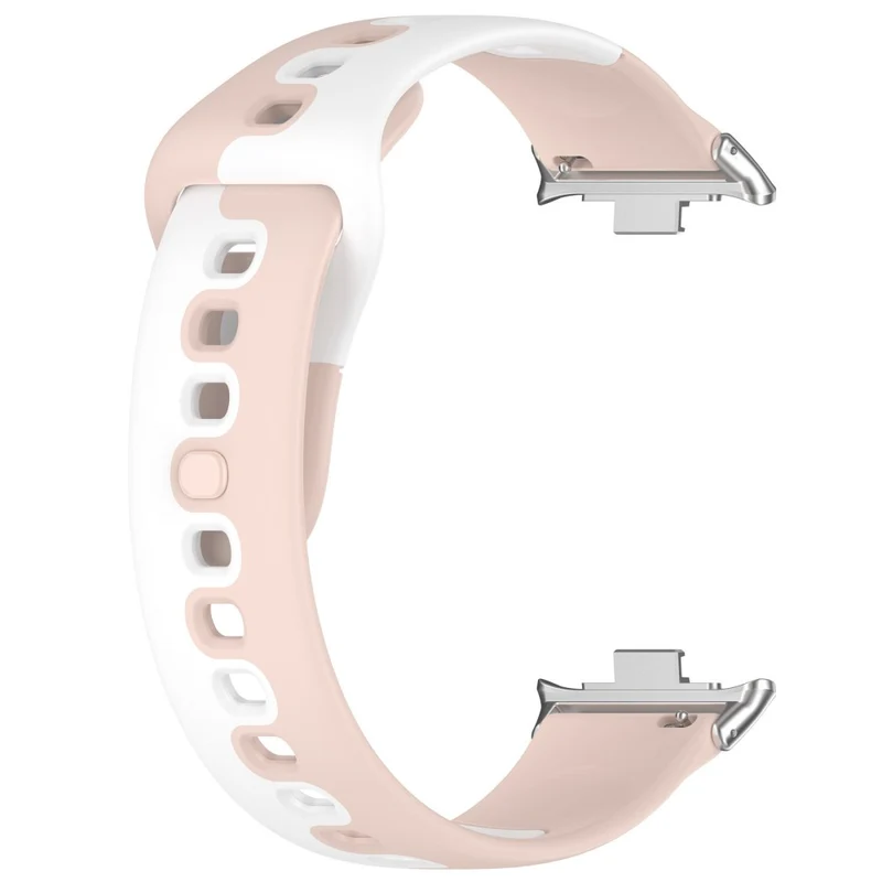 Xiaomi Smart Band 8 Pro / Redmi Watch 4 Silicone Watch Strap Double Color Replacement Watch Band - Black+White