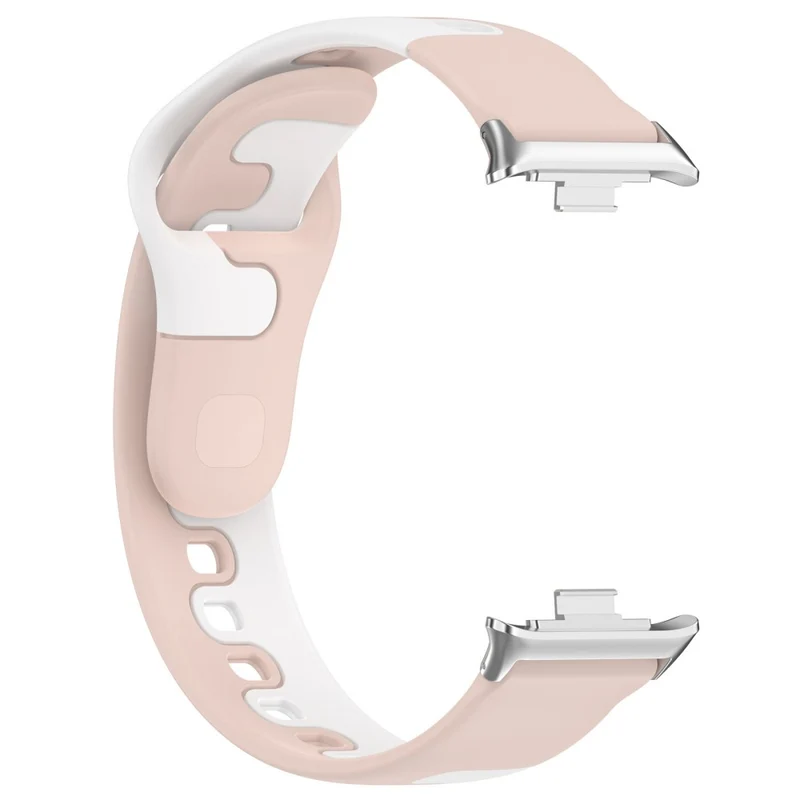 Xiaomi Smart Band 8 Pro / Redmi Watch 4 Silicone Watch Strap Double Color Replacement Watch Band - Black+White