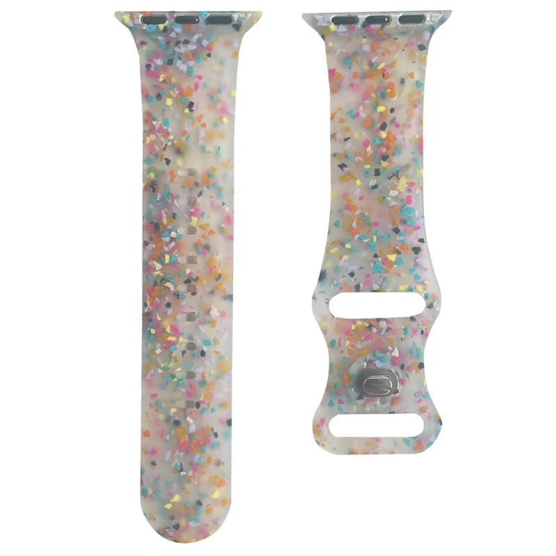 Pattern Band Apple Watch Universal 49mm/45mm/42mm Silicone Watch Strap - Blue Grey
