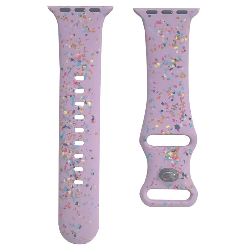 Pattern Band Apple Watch Universal 49mm/45mm/42mm Silicone Watch Strap - Blue Grey