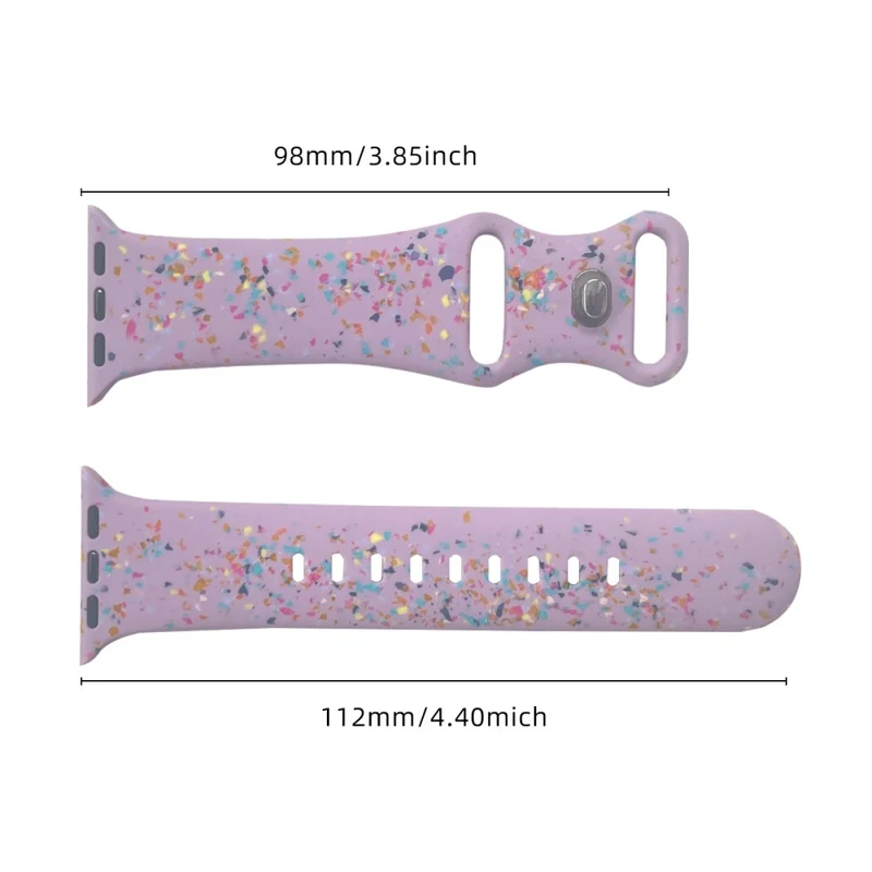 Pattern Band Apple Watch Universal 49mm/45mm/42mm Silicone Watch Strap - Blue Grey