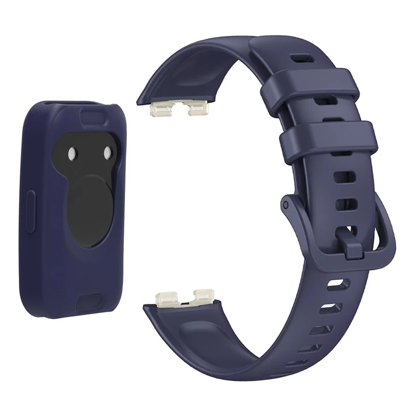 Wrist Strap Huawei Band 8 Silicone Sport Watch Band with Protective Cover