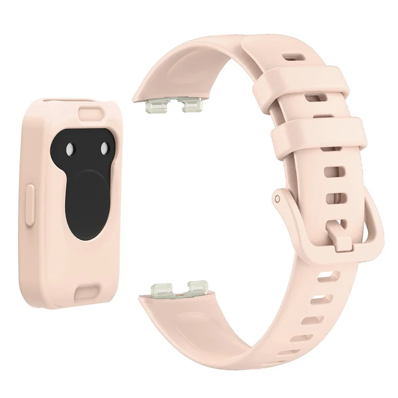 Wrist Strap Huawei Band 8 Silicone Sport Watch Band with Protective Cover