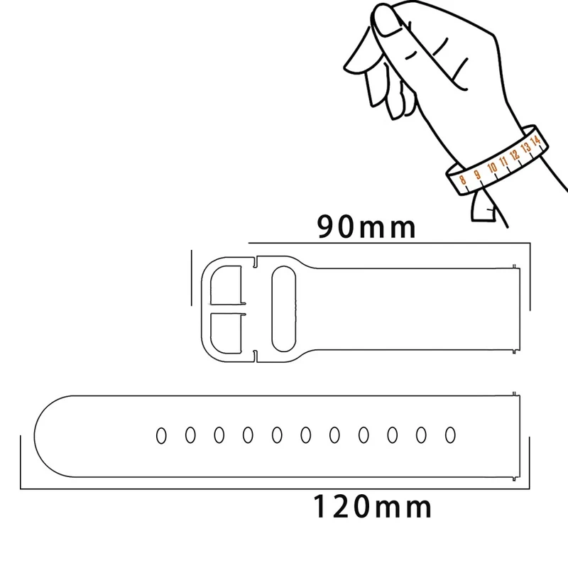 20mm Watch Band Samsung Galaxy Watch6 Classic 43mm 47mm / Watch6 40mm 44mm Genuine Tree LeatherandTPE Strap - Style A