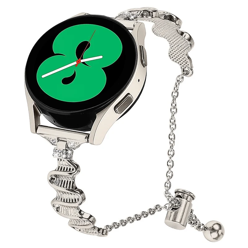 Samsung Galaxy Watch Universal 20mm Watch Band 20mm Rhinestones Decor Bracelet Strap