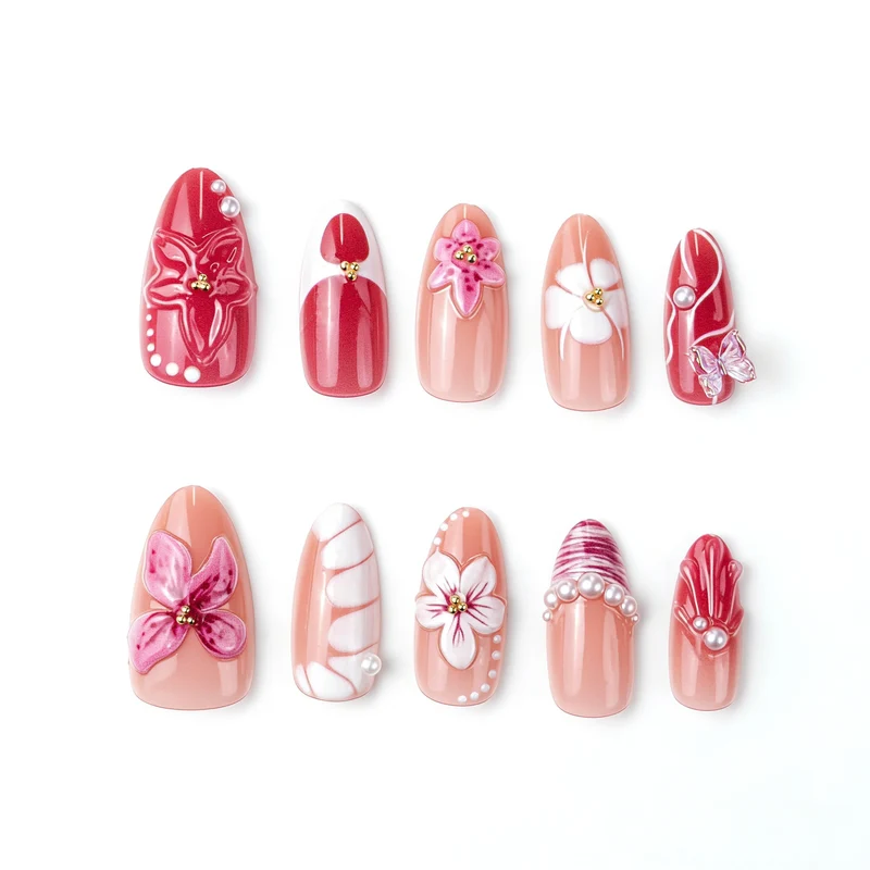 Premium dekorative Nagelkunst