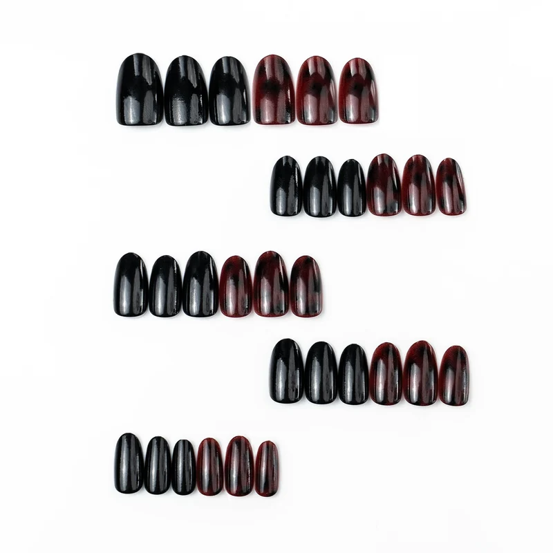 Premium Künstlerische Press-On Nail Set