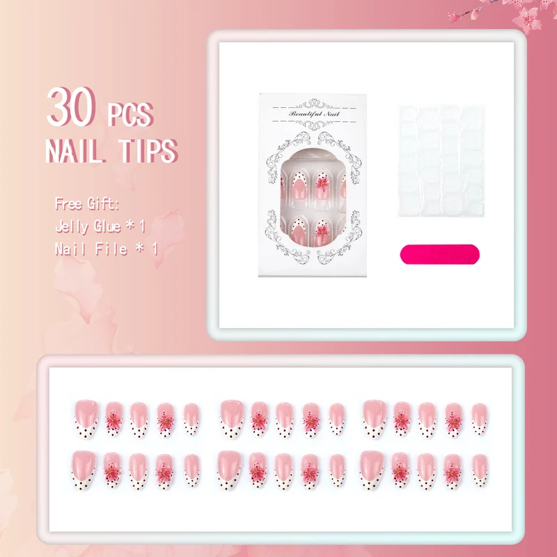 Florales Design Nagelkunst