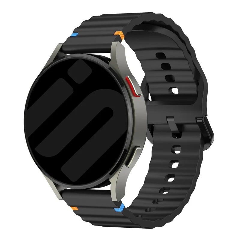 Amazfit Balance 3 Wave Silikonarmband (Schwarz)