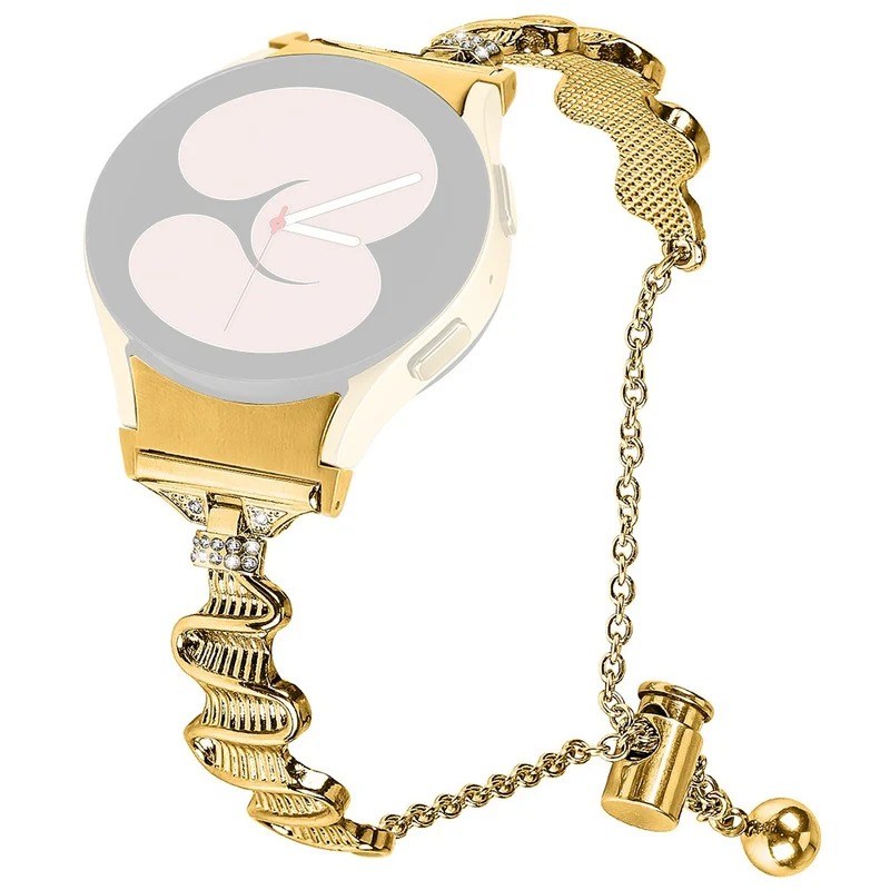 Samsung Galaxy Watch Universal 20mm Watch Strap with Connector Rhinestones Decor Bracelet Band
