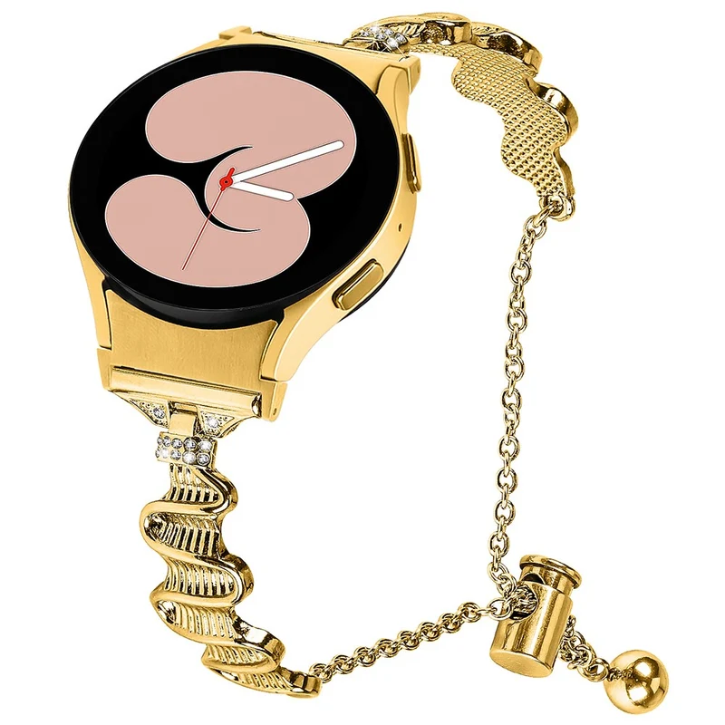 Samsung Galaxy Watch Universal 20mm Watch Strap with Connector Rhinestones Decor Bracelet Band