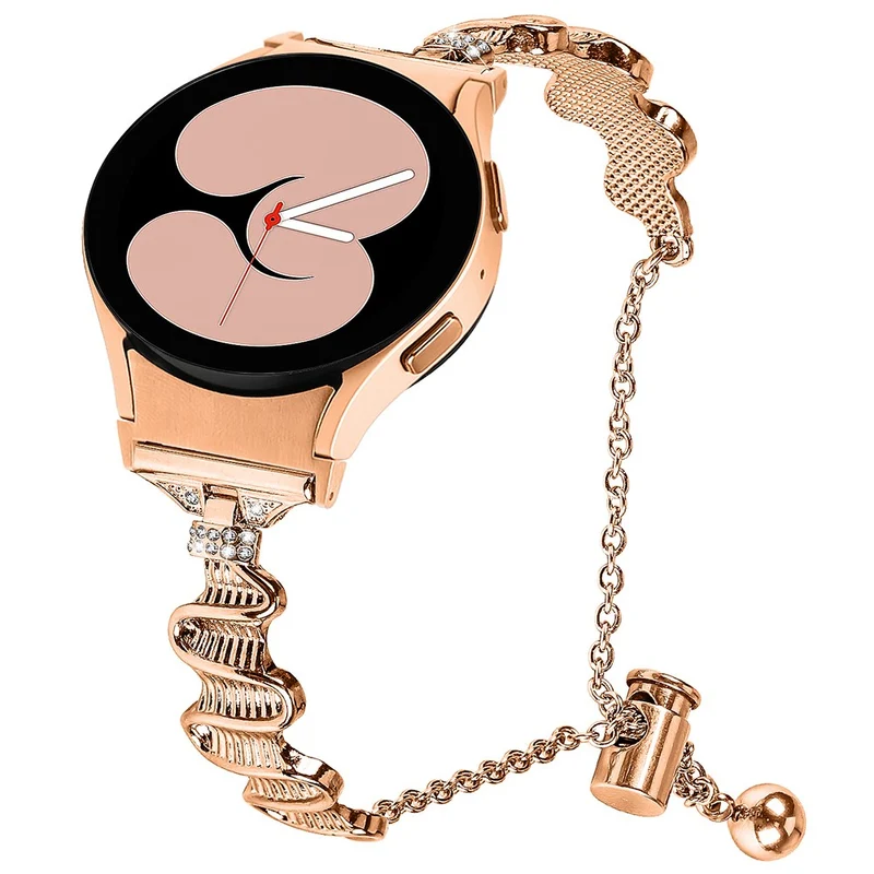 Samsung Galaxy Watch Universal 20mm Watch Strap with Connector Rhinestones Decor Bracelet Band