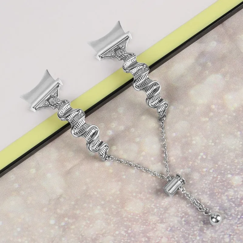 Samsung Galaxy Watch Universal 20mm Watch Strap with Connector Rhinestones Decor Bracelet Band