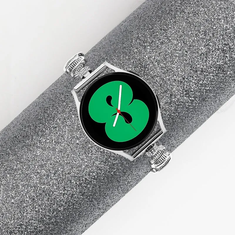 Samsung Galaxy Watch Active / Active2 40mm / Active2 44mm Rhinestone Decor Stainless Steel Watch Band 20mm Bracelet Strap