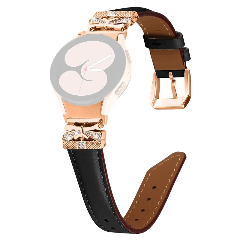 Samsung Galaxy Watch6 44mm / Watch6 Classic 43mm / 47mm Watch Strap Rose Gold Buckle Butterfly Connector Band