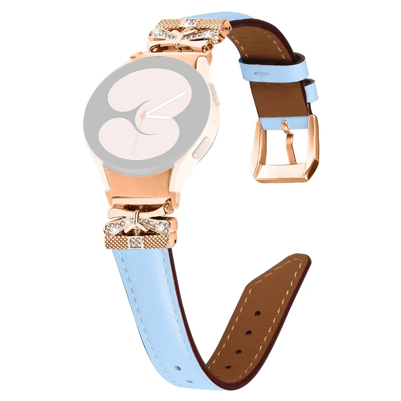 Samsung Galaxy Watch6 44mm / Watch6 Classic 43mm / 47mm Watch Strap Rose Gold Buckle Butterfly Connector Band