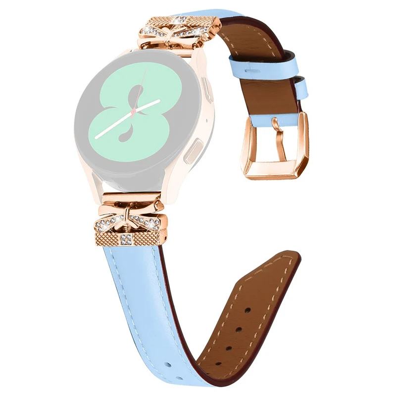 Huami Amazfit Cheetah Pro Rose Gold Buckle Wrist Band 20mm Genuine Cowhide Leather Butterfly Watch Strap